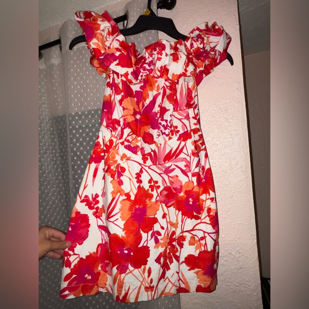 Macy's Red Off-Shoulder Sundress for Weddings